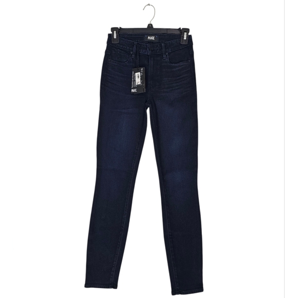 PAIGE Denim - PAIGE Hoxton Ankle Midnight Blue High Rise Skinny Jeans 23 NWT